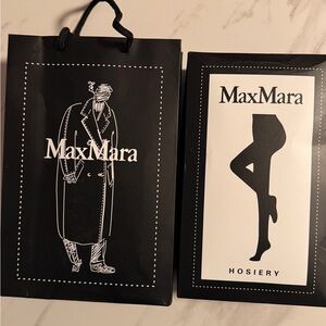 MaxMara Thermal wool blended Black Hosiery